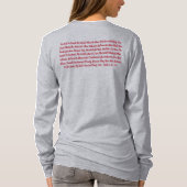 究極の贈り物はイエス・キリスト・バレンタイン・ラム Tシャツ (裏面)