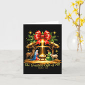 究極の贈り物 ナビティ キリスト教 クリスマス カード (黄色い花)