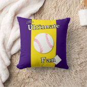 究極の野球ファンアメジスト金ゴールドシー泥棒 クッション (ブランケット)