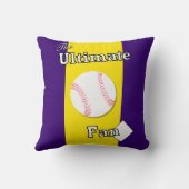 究極の野球ファンアメジスト金ゴールドシー泥棒 クッション (裏面)