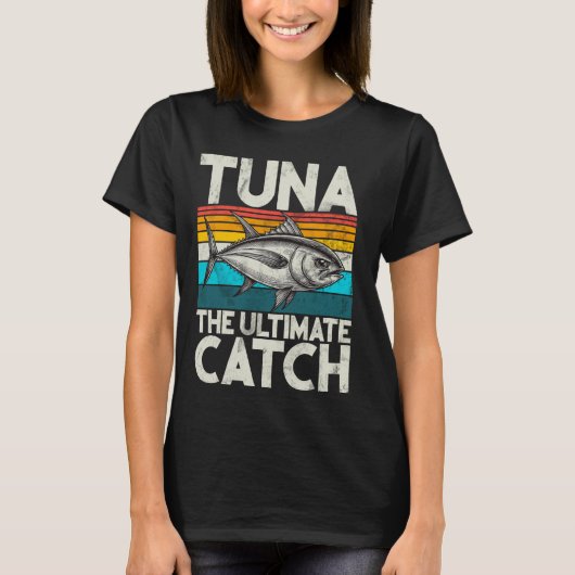 究極の釣果 マグロの釣り Tシャツ (正面)