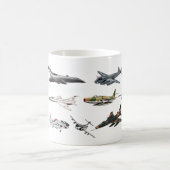 究極の飛行機スポッターコーヒーマグ コーヒーマグカップ (中央)