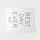 究極の1日 ウェディング用ミニマル背景 タペストリー (正面(横))