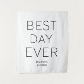 究極の1日 ウェディング用ミニマル背景 タペストリー (正面)