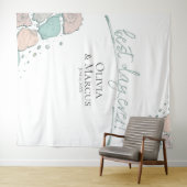 究極の1日 ウェディング シーシェル コーラル フォトブース 背景 タペストリー (インサイチュ(横))