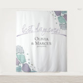 究極の1日 フォトブース ライラック シースhell 背景 タペストリー (正面)