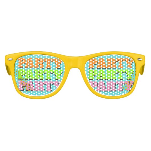 究極の80年代「パーティー」サングラス キッズサングラス (正面)