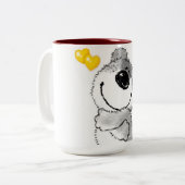 究極の**テディベア愛**マグカップ ツートーンマグカップ (正面左)