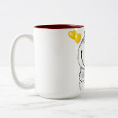 究極の**テディベア愛**マグカップ ツートーンマグカップ (左)