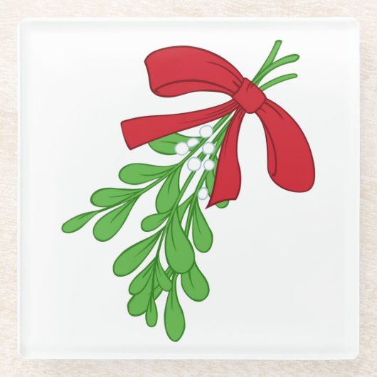 究極の「ミスタントー*」クリスマスコースター ガラスコースター (正面)