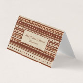 究極のBoho折り畳み名刺QRコード 名刺 (正面)