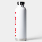 究極のNASAロゴタイプロケットホワイト絶縁 ウォーターボトル (左面)