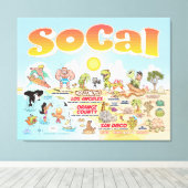 究極のSoCal キャンバスプリント (インサイチュ (ウッドフロア))