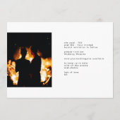 究極 |グレイモダン・フォーエバー・フォト・シルバー・フォイル セーブザデート (裏面)