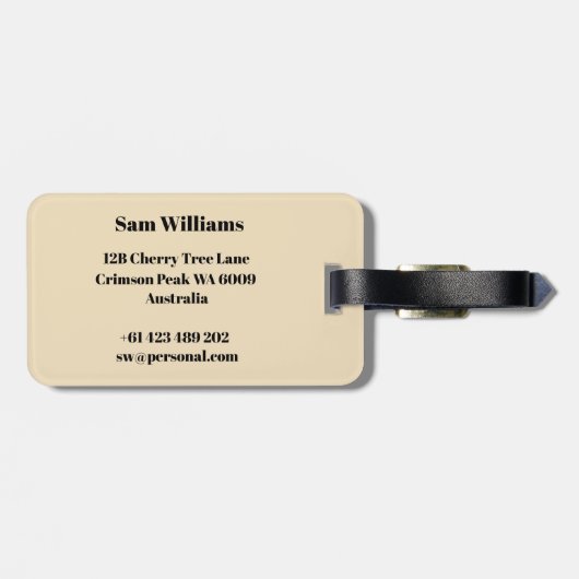 究極 ラゲッジタグ (裏面横)