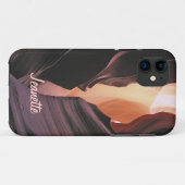 穹窖の抽象芸術のやっとそこに歪んだ渓谷 Case-Mate iPhoneケース (裏面(横))