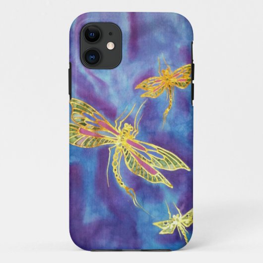 穹窖のIPhoneの絹のトンボの例 Case-Mate iPhoneケース (裏面)