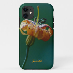 穹窖のiPhone SE/5/5Sの場合の黄色ユリ iPhone 11 ケース