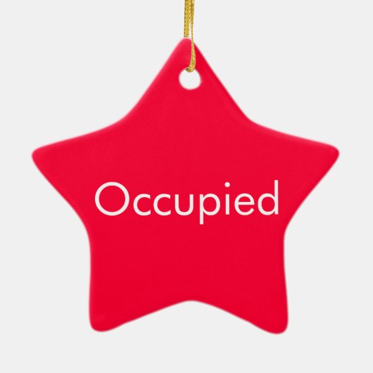 空いている占められた両面ドアのこつ セラミックオーナメント (裏面)