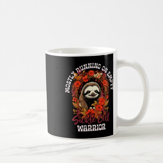 空おもしろいのナマケモノの闘病士 コーヒーマグカップ (右)