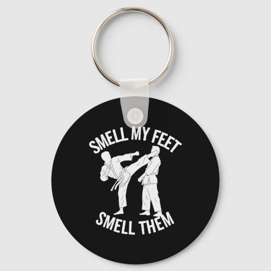 空おもしろい手は私の足が臭い男性へ匂い キーホルダー (正面)