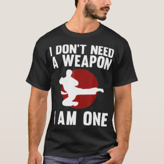 空おもしろい手女子男性へテコンドー武術芸術 Tシャツ