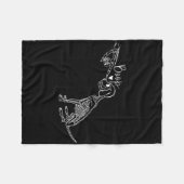 空おもしろい手引用文は誰に休暇届を免除した フリースブランケット (正面(横))