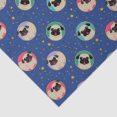 空および星のカラーサークルのパグ 薄葉紙 (詳細)