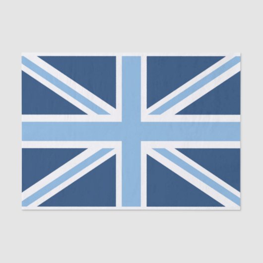 空および濃紺の英国国旗の旗 薄葉紙 (正面)