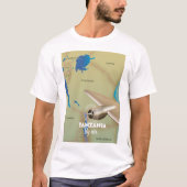 空からのタンザニア Tシャツ (正面)