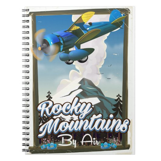 空からのロッキー山脈! ノートブック (正面)