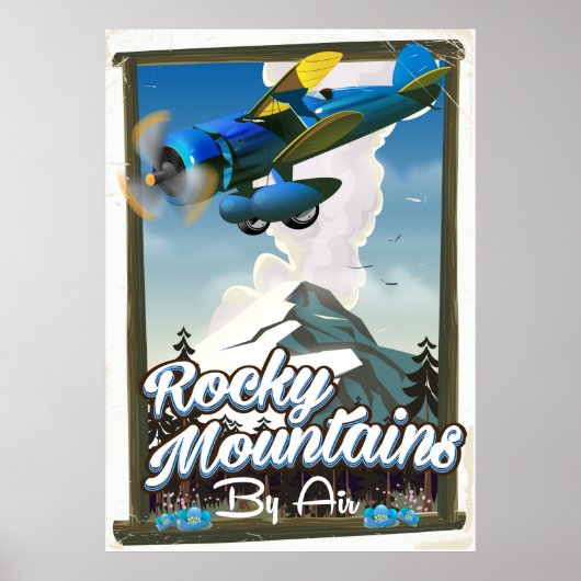 空からのロッキー山脈！ ポスター (正面)