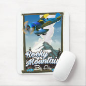 空からのロッキー山脈! マウスパッド (マウス)