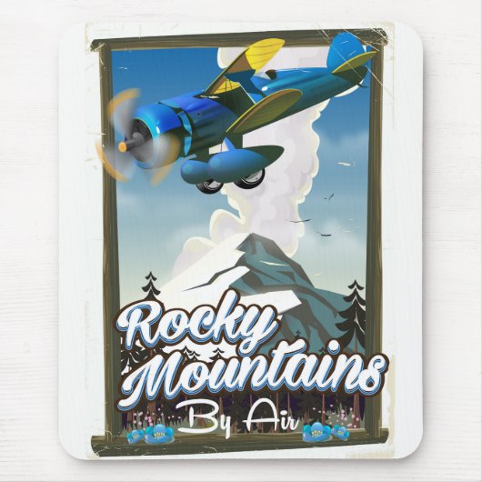 空からのロッキー山脈! マウスパッド (正面)
