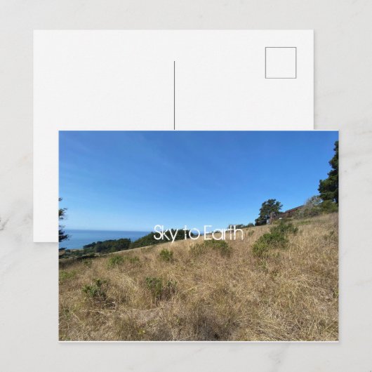 空から地球 ポストカード (正面/裏面)