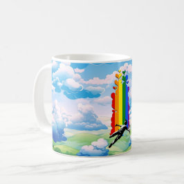 空から恋に落ちて コーヒーマグカップ