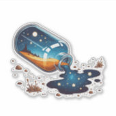 空から溢れるボトル シール (正面)