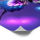 空かわいらし蝶 ポスター (角)