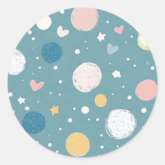 空かわいらし ラウンドシール (正面)
