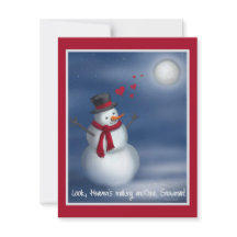 空がまた雪だるまを作ってるよ