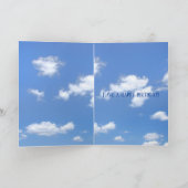 空が付いている太陽のサングラス カード (内部)