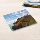 空が海に会うところ スクエアペーパーコースター (アングル)