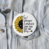 空が灰色の時の太陽の光である 缶バッジ (インサイチュ)