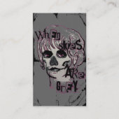 空が灰色の骨格の名刺の場合 名刺 (正面)