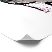 空が灰色の骨格の場合 ポスター (角)