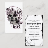 空が灰色の骨格の場合 名刺 (正面/裏面)