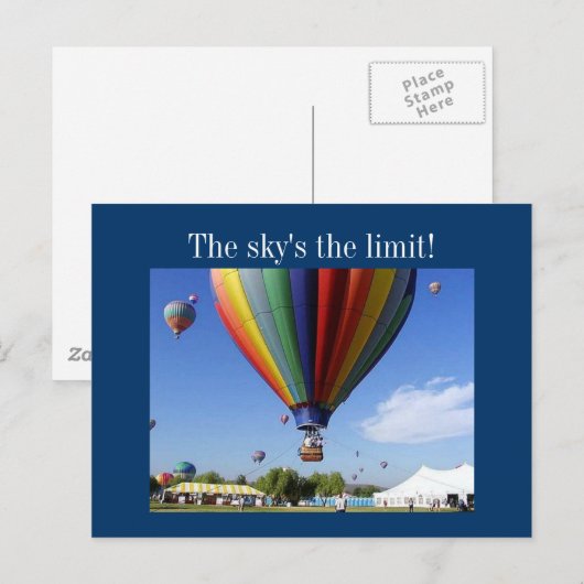 空が限界だ! ポストカード (正面/裏面)