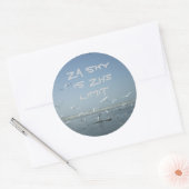 空が限界だ ラウンドシール (封筒)