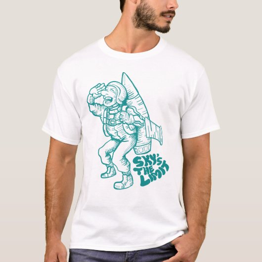 空が限界だ Tシャツ (正面)