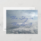 空が限界でカードをやる気を起こさせる受け取る ポストカード (正面/裏面)